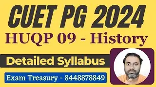 CUET PG 2024 | MA History | New Syllabus | Test Series | Previous Papers | Exam Treasury