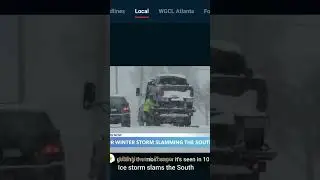 STATE OF EMERGENCY Winter Storm warning HAMPTON, Georgia USA