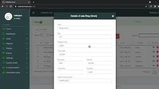 Monthly sales and statistical data presentation of sales using graphs in a point of sale system