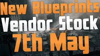 The Division Vender Stock 7th May 2016 New Blueprints including First Wave M1A Blueprint