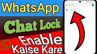 What'sup me chat lock enable kaise kare | How to enable chat lock in what'sup | #whatsapp Mr vindesh