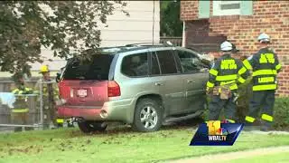 Video: SUV slams into Anne Arundel County home