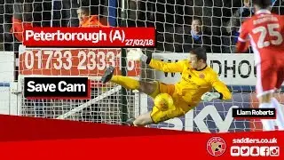 SAVE CAM | Peterborough United 2-1 Walsall | Liam Roberts penalty save