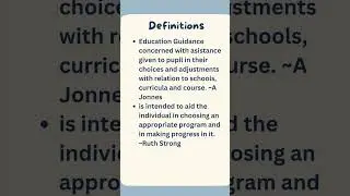 Types of Guidance- Educational Guidance #bed #bednotes #education #notes