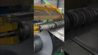 Coil slitting machine #slittingline #slittingmachine #steelslitting