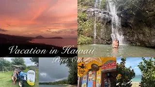 Vacation in Hawaii Part One | beautiful waterfalls, hiking Diamond Head & and a stunning sunrise 