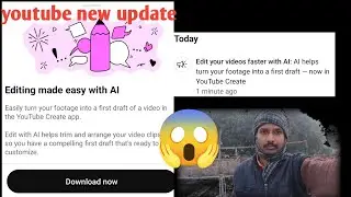 YouTube New Picture AI Edit Feature 😍 | Creators Ke Liye Game Changer