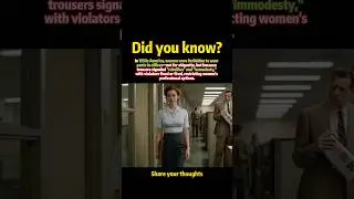 Why were American women forbidden to wear pants in 1950s offices?#history #funny