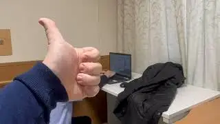 Doing a Hand Signs at the The Laptop...