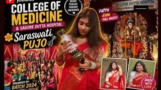 SARASWATI PUJA 2026🥰sagore dutta medical college 💘 organising Batch 2024🤝best pujo 😁#medico #kolkata