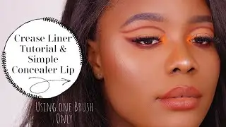 Crease Liner Eye Makeup Tutorial Using Only ONE BRUSH | MsTopacJay