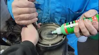 how to fix leaking land Rover Discovery air bag suspension with SLIME 😊