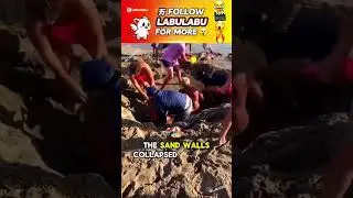 Boy Trapped in Sand Hole at the Beach 😱