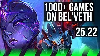 BEL'VETH vs KHA'ZIX (JGL) | 19/0/7, Legendary, 1000+ games | EUW Master | 25.22