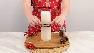 Verwandle einfache Kerzen auf einfache und g&uuml;nstige Weise und verzaubere dein Zuhause zu Weihnachten