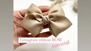 DIY how to make hair klips bow / special craft bow tutorial / ribbon bow easy