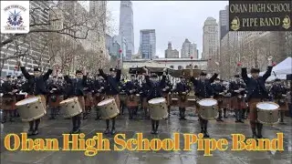🇺🇸🎶 America the Beautiful & Marine Hymn by Oban High Pipe Band🥁🏴#bagpipes #drums #highland #nyc