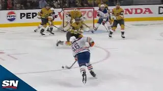 Oilers' Jake Walman Blasts One-Timer To Notch First Career Playoff Goal