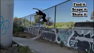 Cleaning Up A Barrier Under The Freeway To Skate (Scape & Destroy)