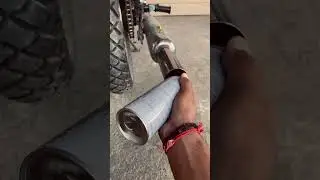Silencer paint 🎨 Red colour Bullet standard modified ☠️#bullet #paint #automobile #trending #shorts