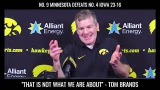 Iowa Wrestling Coach Upset At Getting Upset By Minnesota
