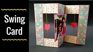 Unique handmade swing card | How to make flip flop card