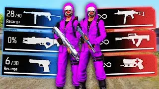RETO: UNO JUEGA CON ARMAS AZULES Y EL OTRO CON ARMAS ROJAS 😎 FREE FIRE