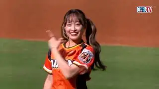 05/18 統一 VS 台鋼 賽前，南人季最後一天，統一啦啦隊Uni Girls與台鋼啦啦隊Wing Stars一樣帶來精彩的舞蹈演出