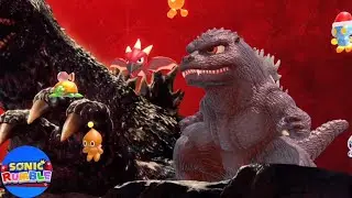 Sonic rumble - Godzilla skin gameplay 