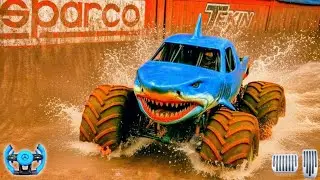 4x4 Shark Truck Derby Stunt - Free Style | Monster truck stunt | Gamelplay Game |
