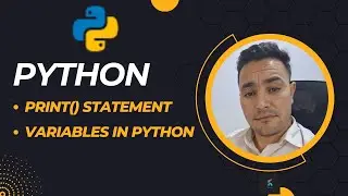 print() Statement | Variables in Python | Lecture 1 | TecTallk