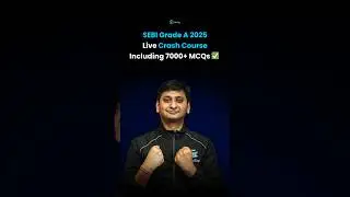 SEBI Grade A 2025 Crash Course | SEBI Assistant Manager Coaching | SEBI Officer Online Classes