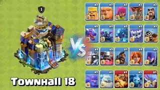 Townhall 18 vs Every Max Troop | clash of clans