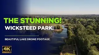 The Stunning Wicksteed Park | Beautiful Lake Drone Footage 4K | DJI Mini 4 Pro