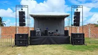 Mais um serviço com toda a nossa estrutura de som palco e luz. Tomar do Geru - SE