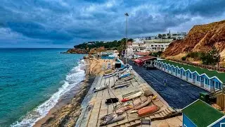 [4K] 🇵🇹 Olhos d'Água: A Portuguese Fishing Village in the Algarve
