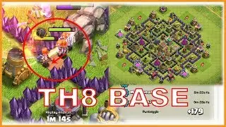 OMG! Best Town Hall 8 Trophy + Farming Base 2017
