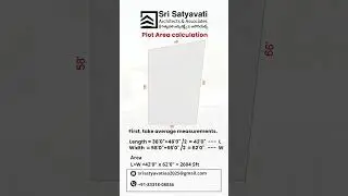 How to Calculate Irregular Plot Area in Sq.Feet #ytshots  #shortsindia #viralshorts