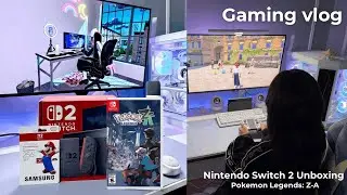 Game Vlog | Nintendo Switch 2 Unboxing | Pok&eacute;mon Legends: Z-A, Cute Accessories & Cozy Snack Cart