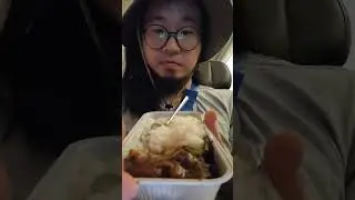First meal looks to Hong Kong, Eddie chan on a plane.