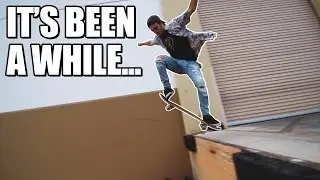 FIRST TIME SKATEBOARDING IN MONTHS! (w/ Landon Cloes)