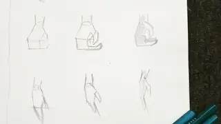 How to draw hand (human figure) step by step |hand drawing tutorial