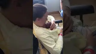 The first time I held Grayson after he was born. #NICU#premmie#cute#loveatfirstsight#autism
