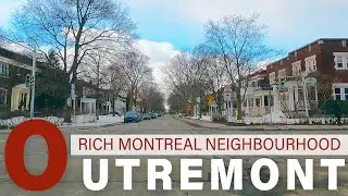 [4K Video ] Driving Outremont Rich Montreal Neighbourhood