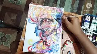 abstract oil painting (emotions)