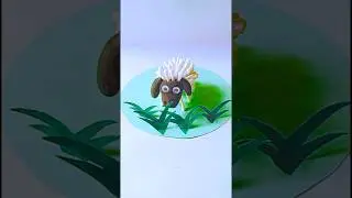 Mini Clay Sheep Making 🐑 | Satisfying Clay Art ✨ #art #shorts #viralvideo #sheep