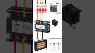 3 phase SSR connection with 3 phase electric heater #upitiinstructor #electric #electricalprojects