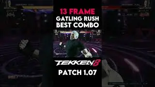 Bryan 13 Frame Gatling Rush Best Combo 1.07 #tekken8 #kneebryan