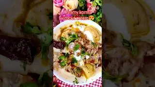 Yummiest White mutton korma without cream 🤤 #shorts #muttonrecipe #viral