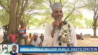 Mbalambala residents endorse the NG-CDF bill in public participation